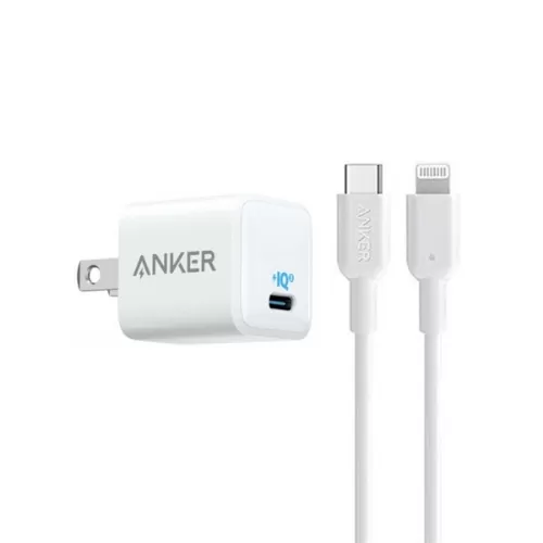 Anker PowerPort III Nano 20W Charger With Type-C to Lightning Cable MFi Certified