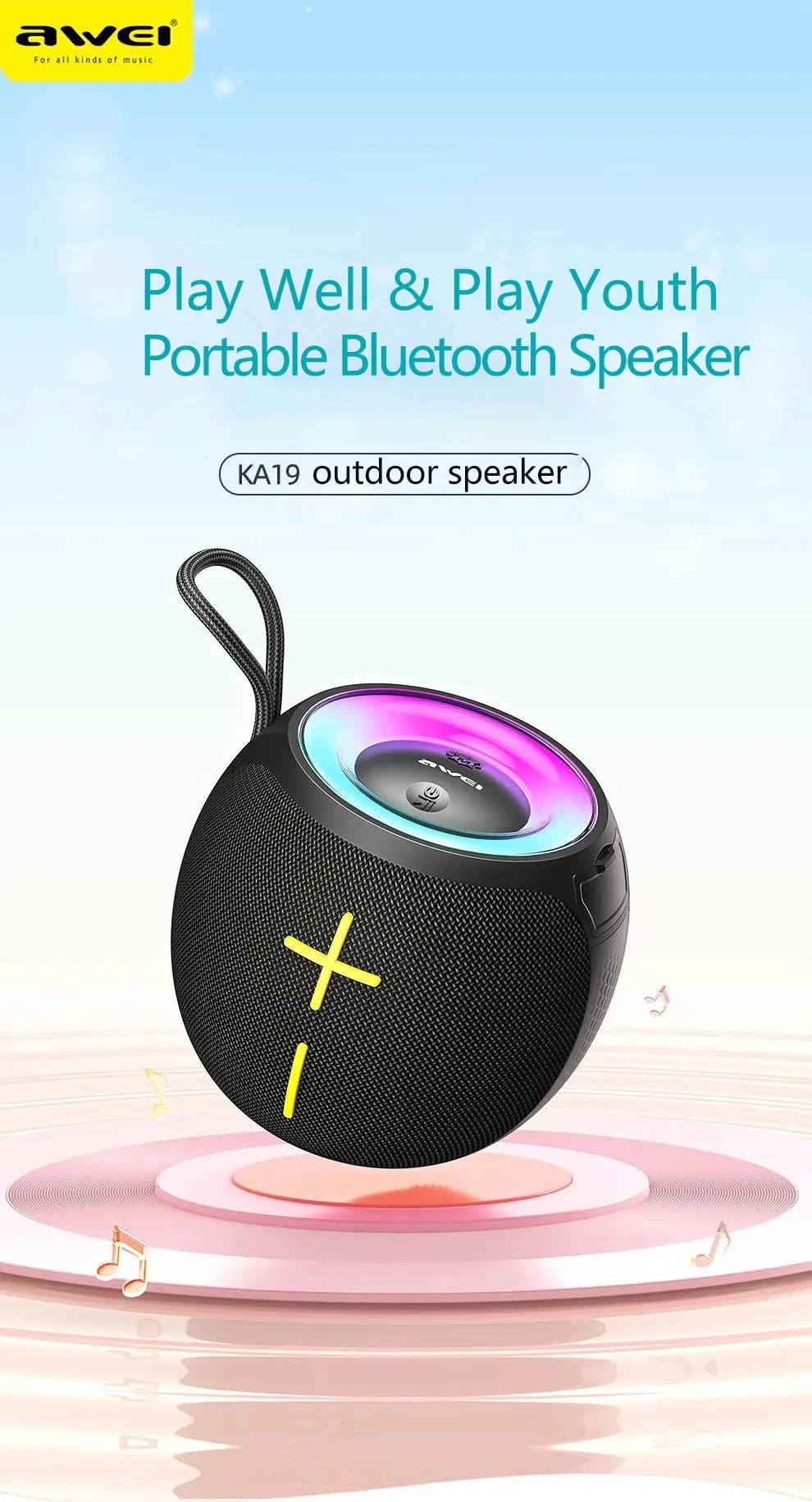 Awei KA19 12W Portable Bluetooth Speaker