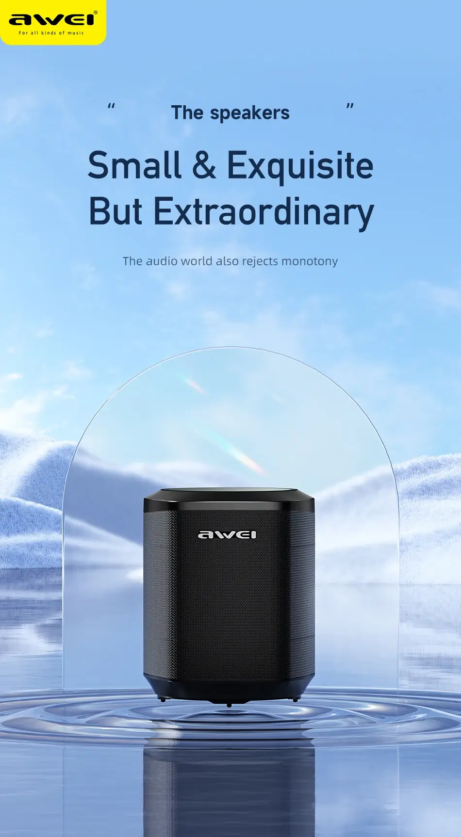 Awei Y379 Mini Waterproof Wireless Bluetooth Speaker