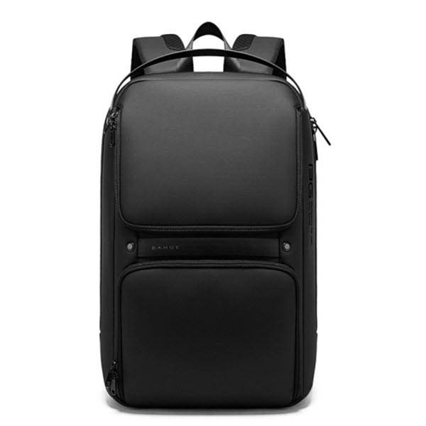 BANGE BG-7261 Power Through Rain & Work  Waterproof Men's Laptop Backpack (Black & Gray)