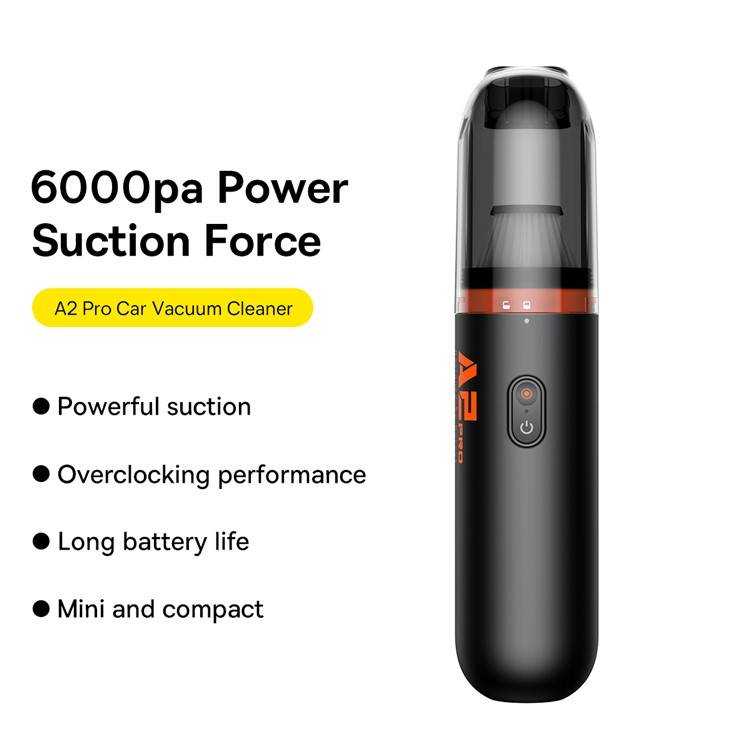 BASEUS A2 Pro 6000Pa Powerful Car Vacuum Cleaner Cordless and Portable with HEPA Filter