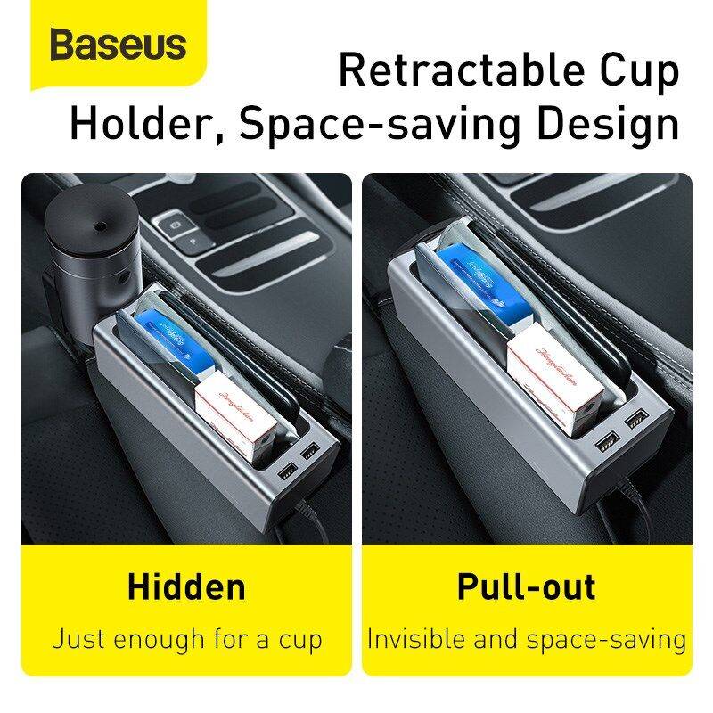 BASEUS Deluxe Metal Armrest Console Organizer