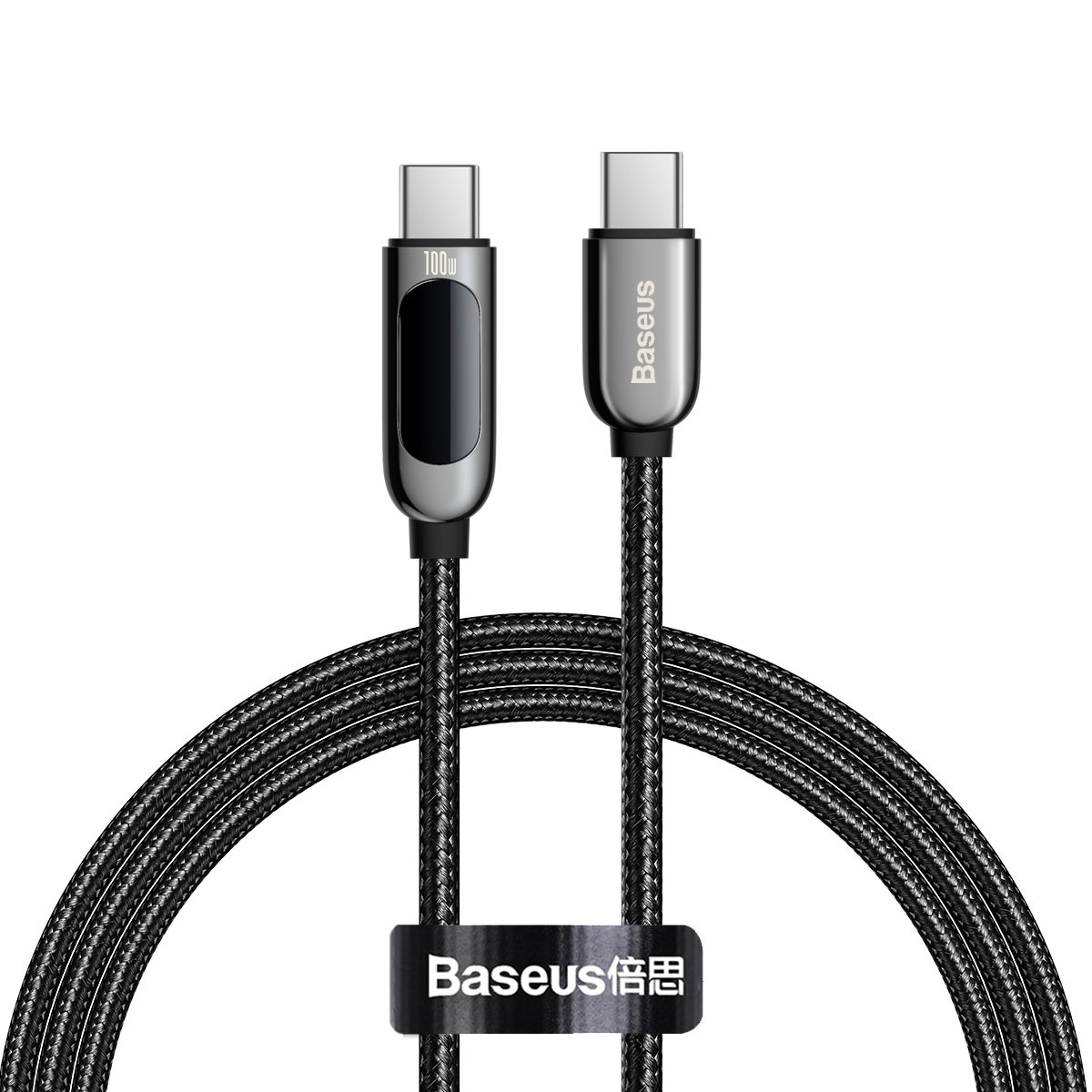 BASEUS Display Fast Charging 100W Data Cable Type-C to Type-C – 1M