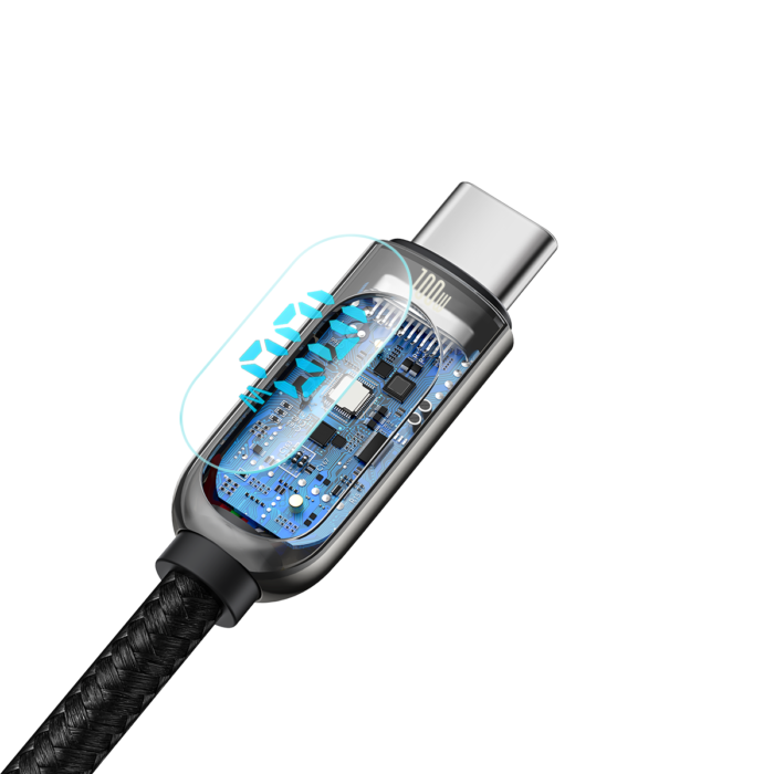 BASEUS Display Fast Charging 100W Data Cable Type-C to Type-C – 1M