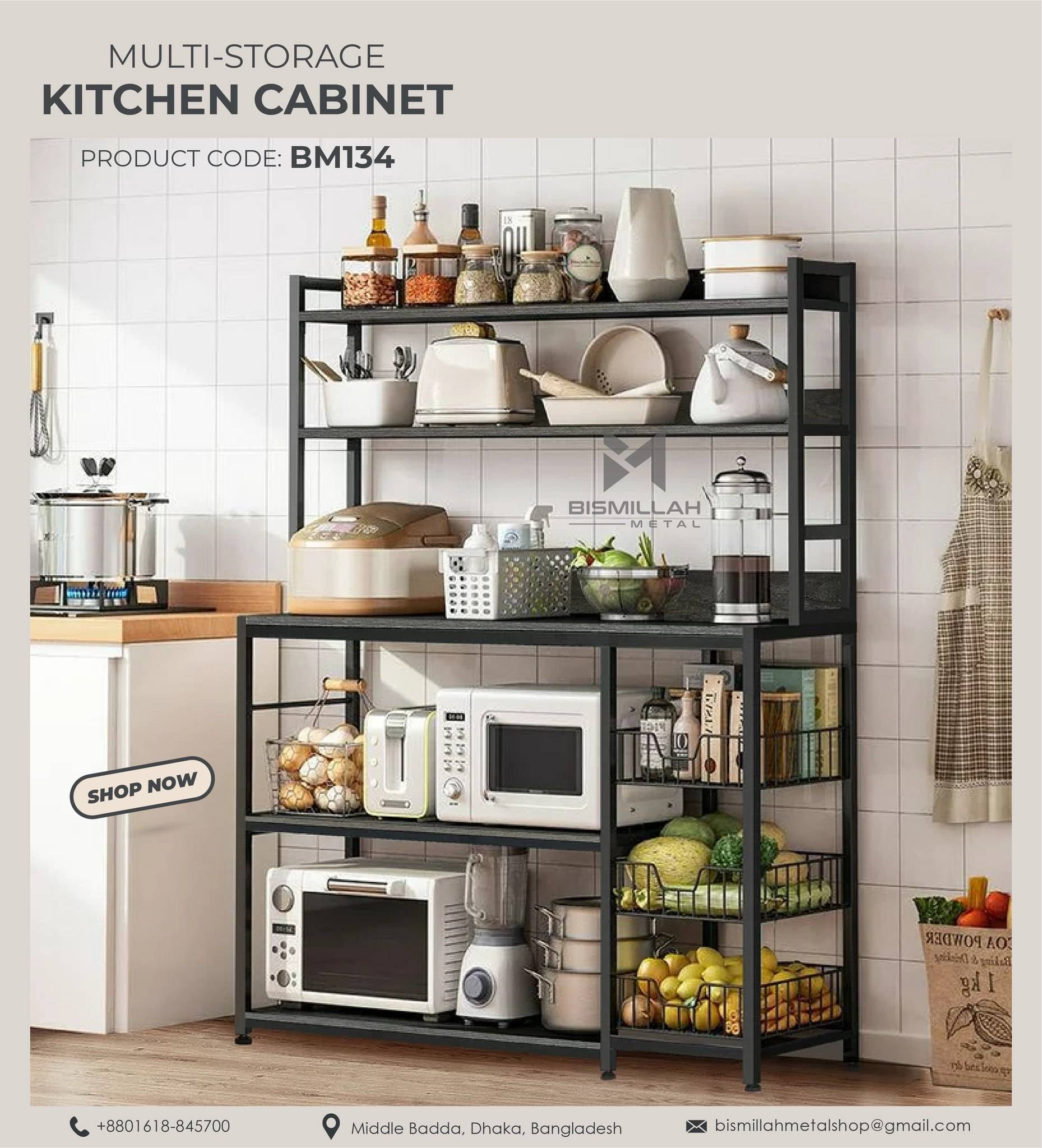Multi Storage kitchen Cabinet - BM134