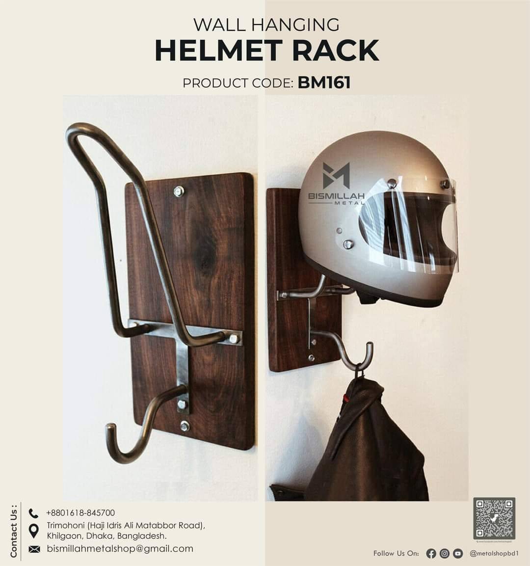 Wall hangging helmet rack - BM161