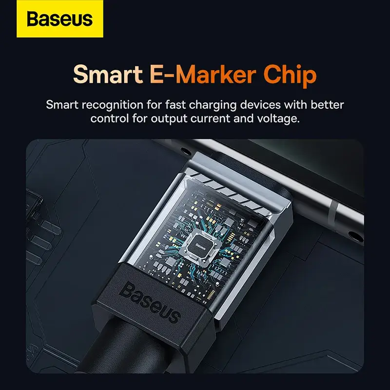 Baseus 100W Type-C To Type-C CoolPlay Series Doublly-Wrapped Premium Quality Fast Charging Cable 1 Meter