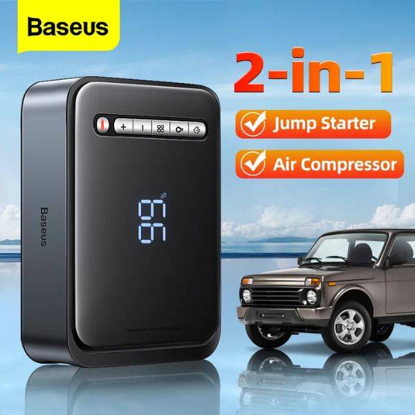 Baseus Super Energy 2-in-1 Jump Starter & Tire Inflator 10000mAh 1000A