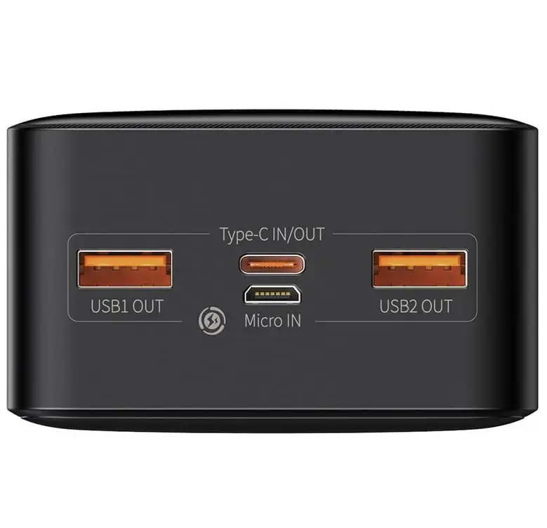 Baseus PPDML-N01 Bipow Digital Display Power bank 30000mAh 20W Black