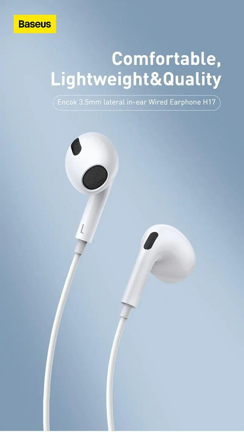 Baseus Encok H17 Wired 3.5mm In-ear Earphone