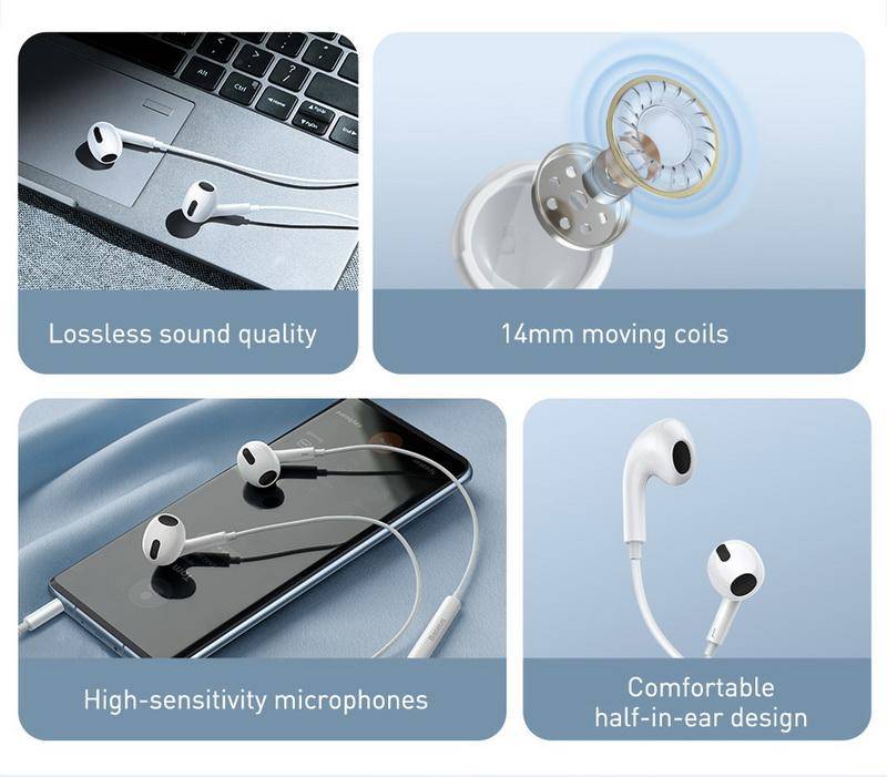 Baseus Encok H17 Wired 3.5mm In-ear Earphone