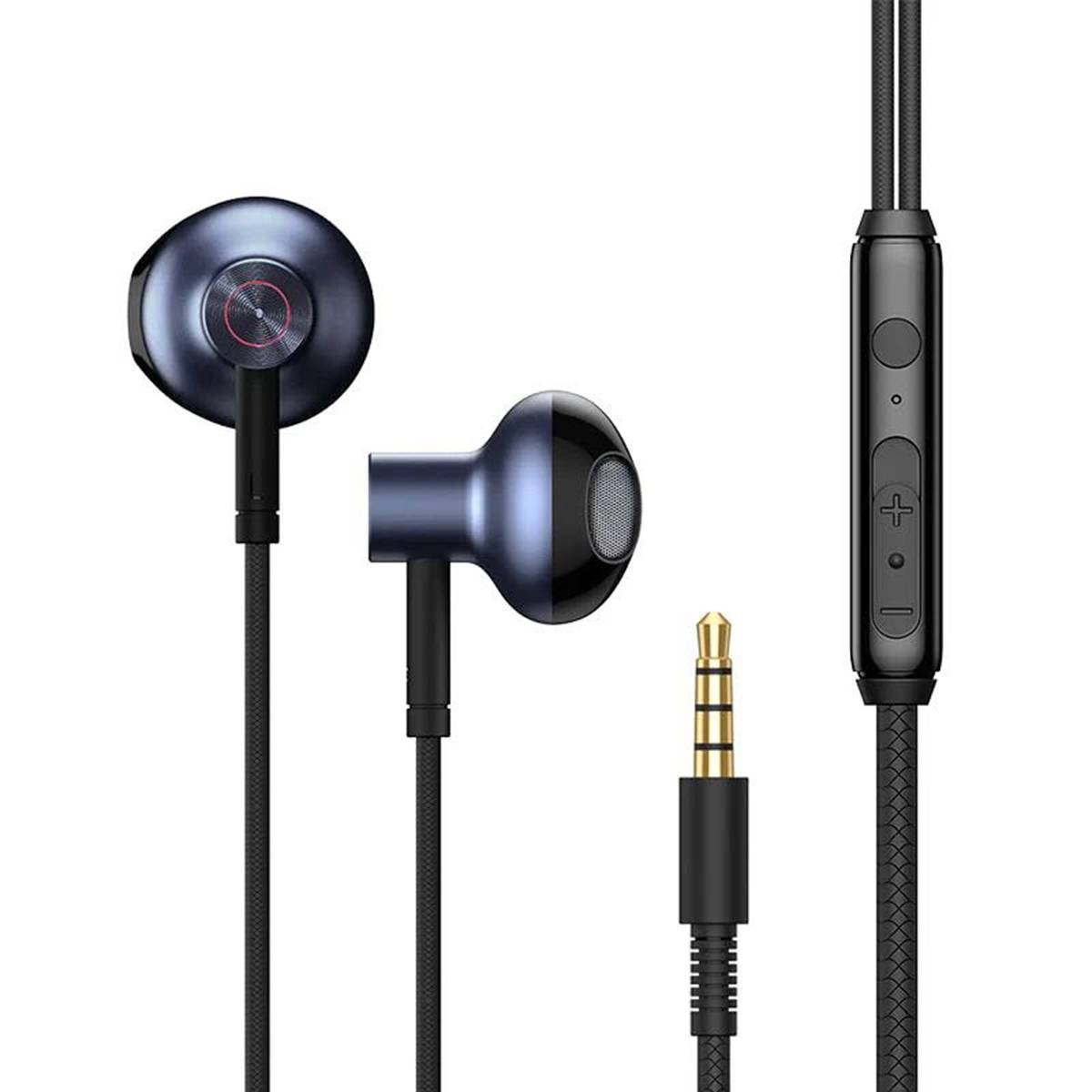 Baseus H19 Wired Earphones Bass Sound Headphone Headset 3.5mm In-ear Earbuds with MIC