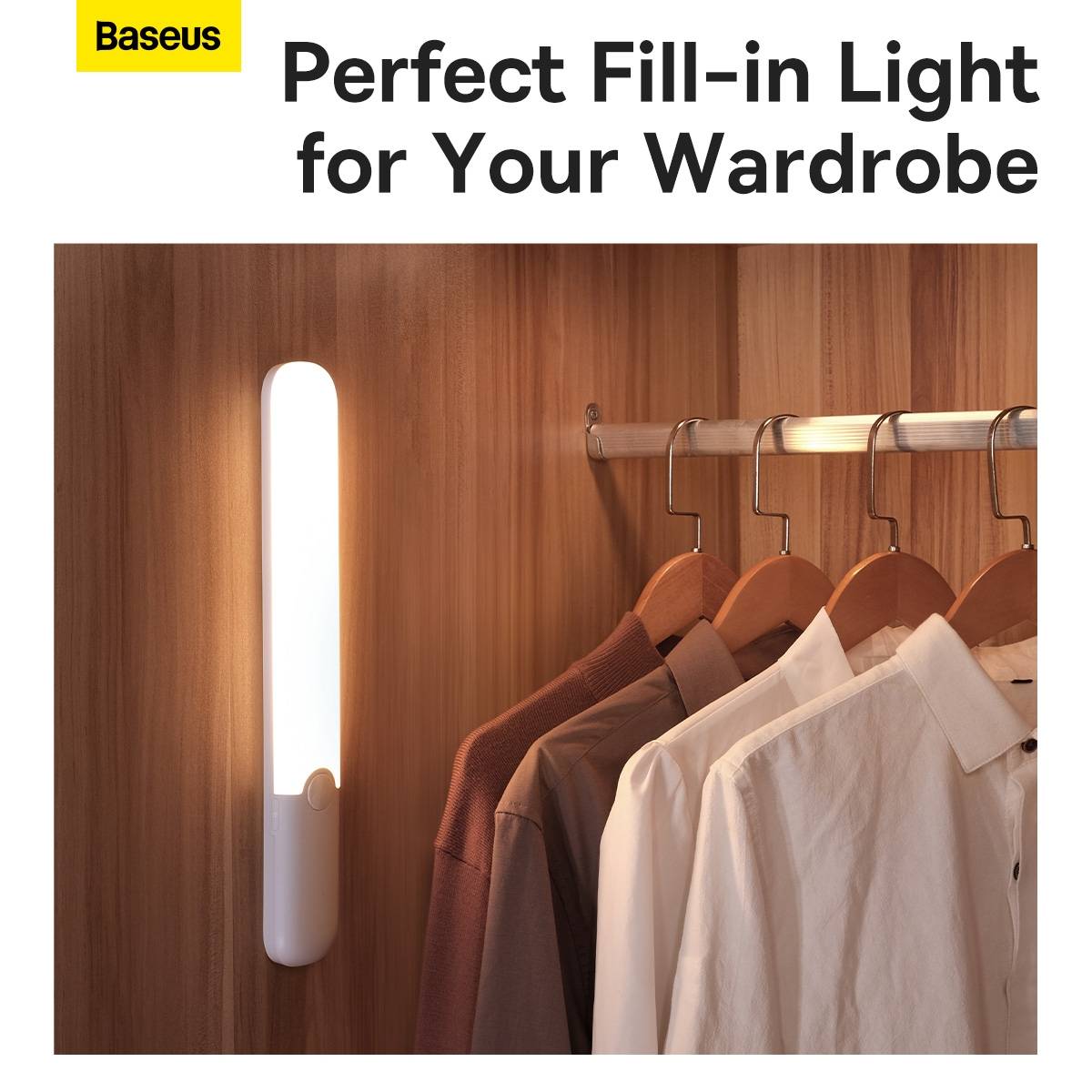 Baseus Sunshine Series Crescent PIR Motion Sensor Semiarc Wardrobe Light