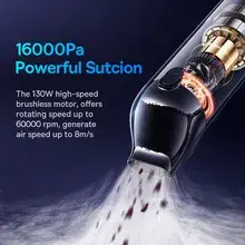 Baseus A5 Wireless Car Vacuum Cleaner 