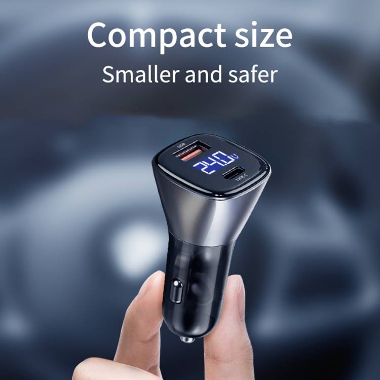 WiWU 40W Dual Type-C Quick Mobile Phone Car Charger