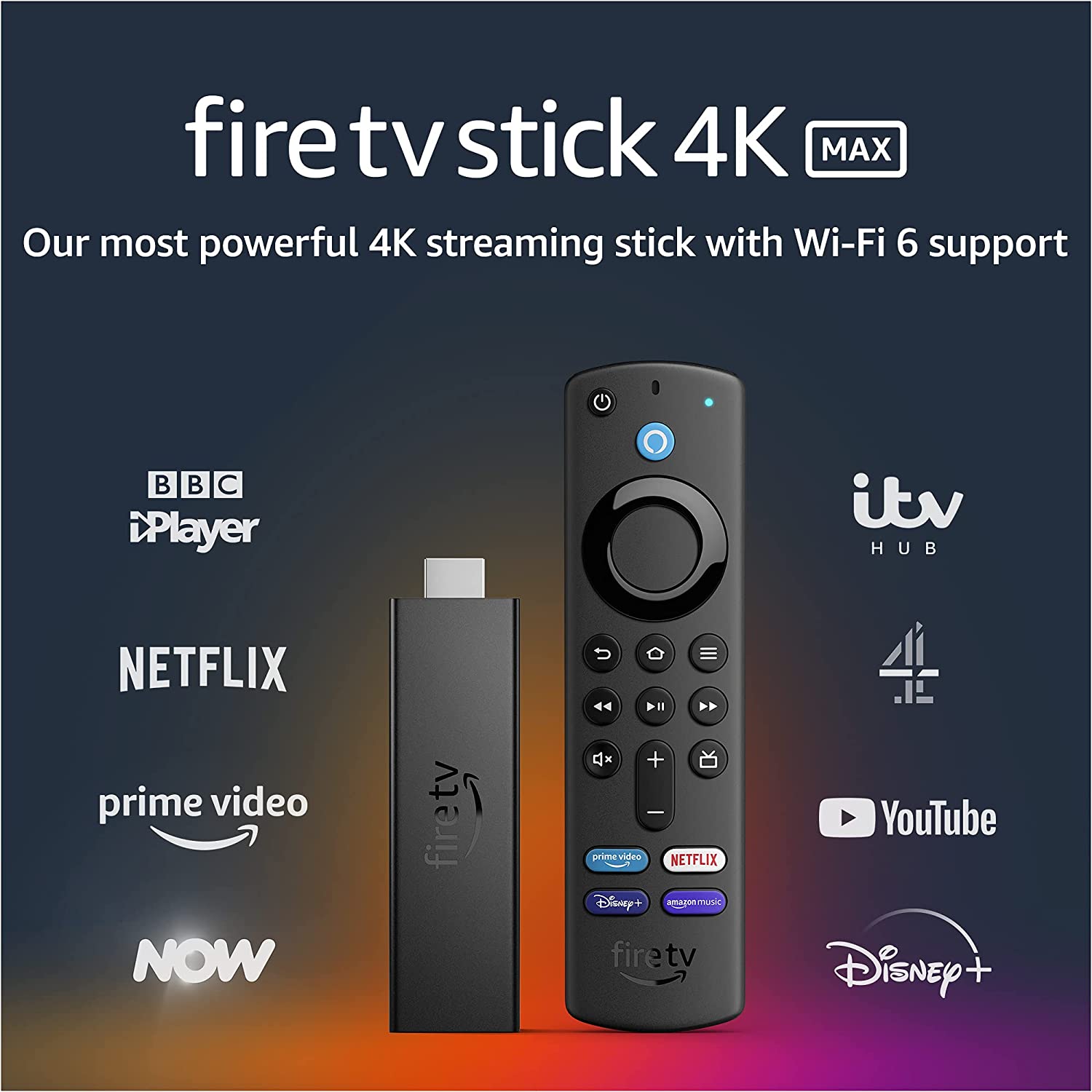 Amazon Fire TV Stick 4K Max Streaming Stick with Wi-Fi 6 Support Alexa Voice Remote