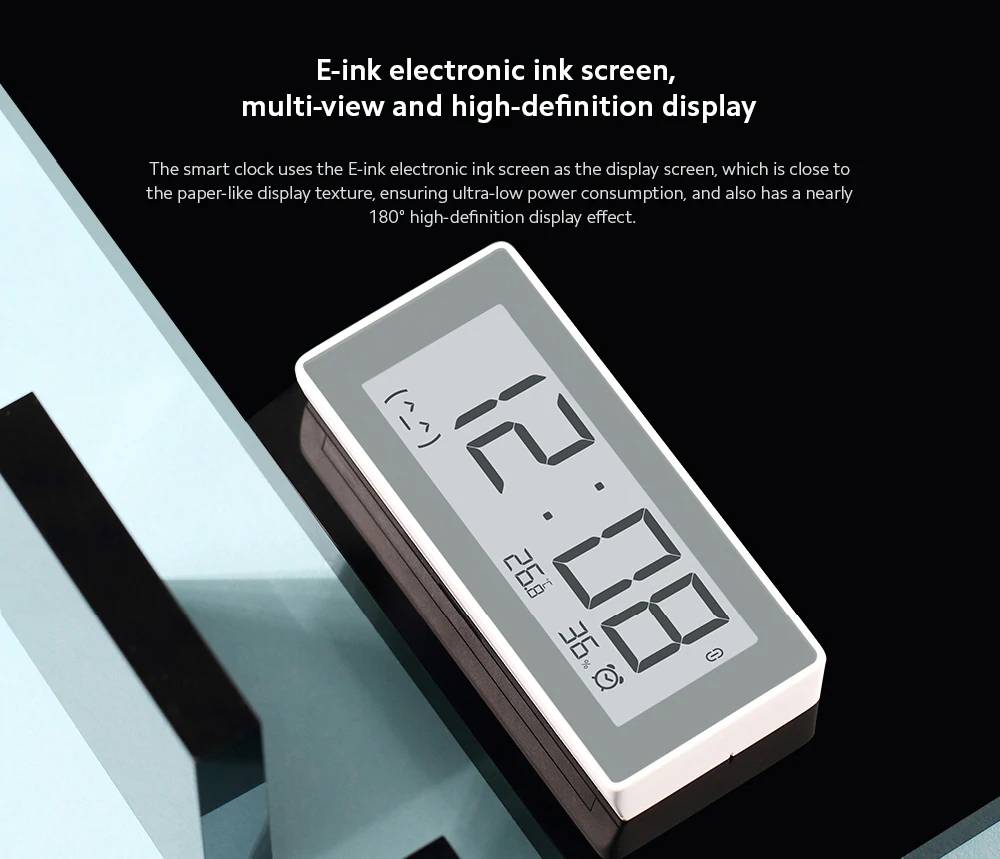 Xiaomi MMC BT4.0 Smart Electric Digital Clock Thermometer Hygrometer Temperature Measuring Tools Control with MI Home App