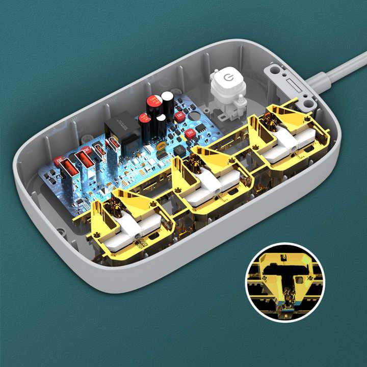 LDNIO SC3416 65W 3 Socket with 4 USB Port Power Strip