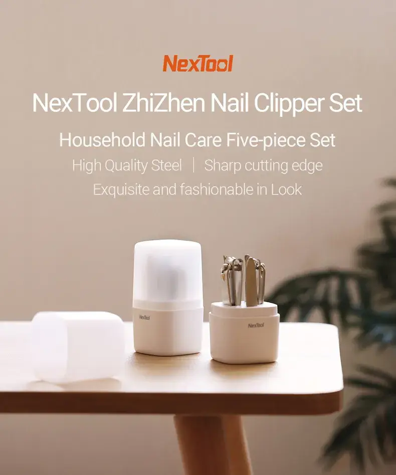 Xiaomi Nextool Stainless Steel Nail Clipper Set: Manicure Essentials