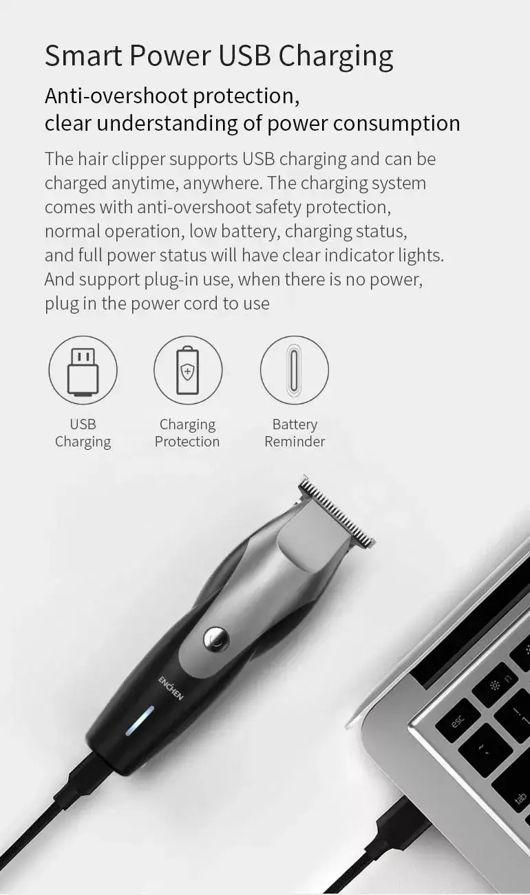 Xiaomi Youpin Yingqu Hummingbird Hair Clipper