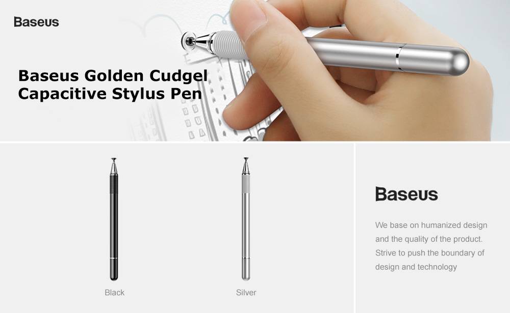 Baseus 2-in-1 Touch Screen Capacitive Stylus Pen Drawing Pen for iPhone Mobile Phone Tablet PC