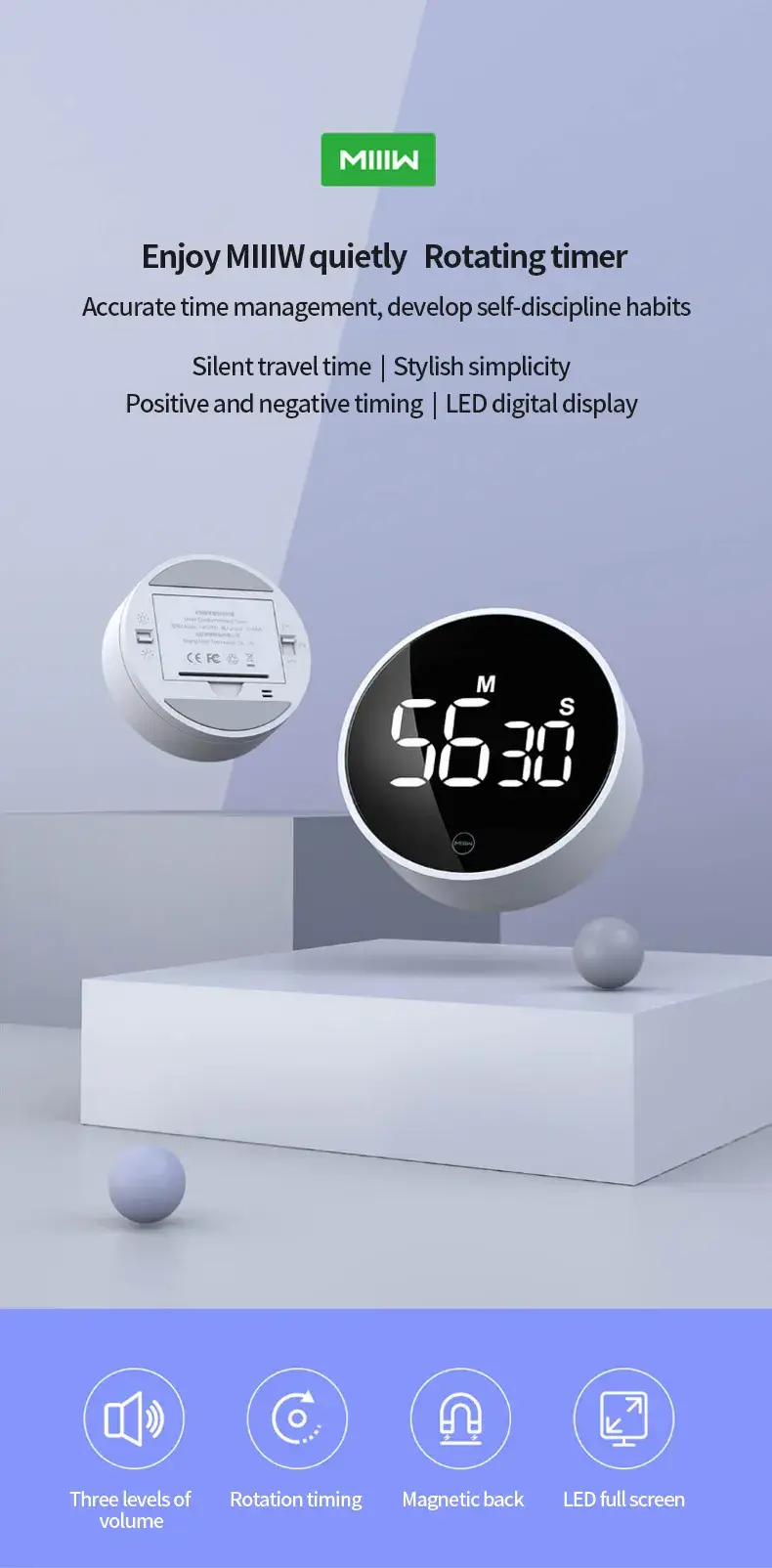 Xiaomi MIIIW Comfort Rotating Timer