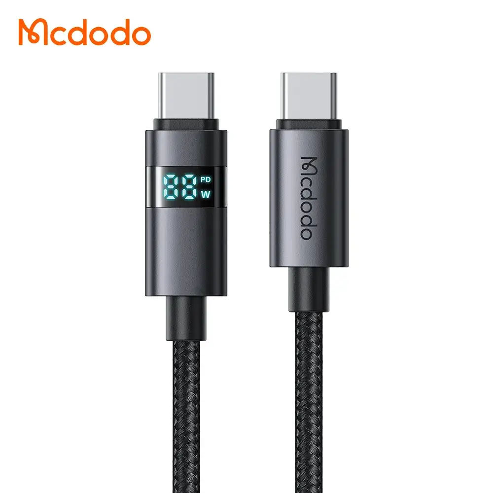 McDodo CA-561 100W Type-C to Type-C Cable with Horizontal LED Display