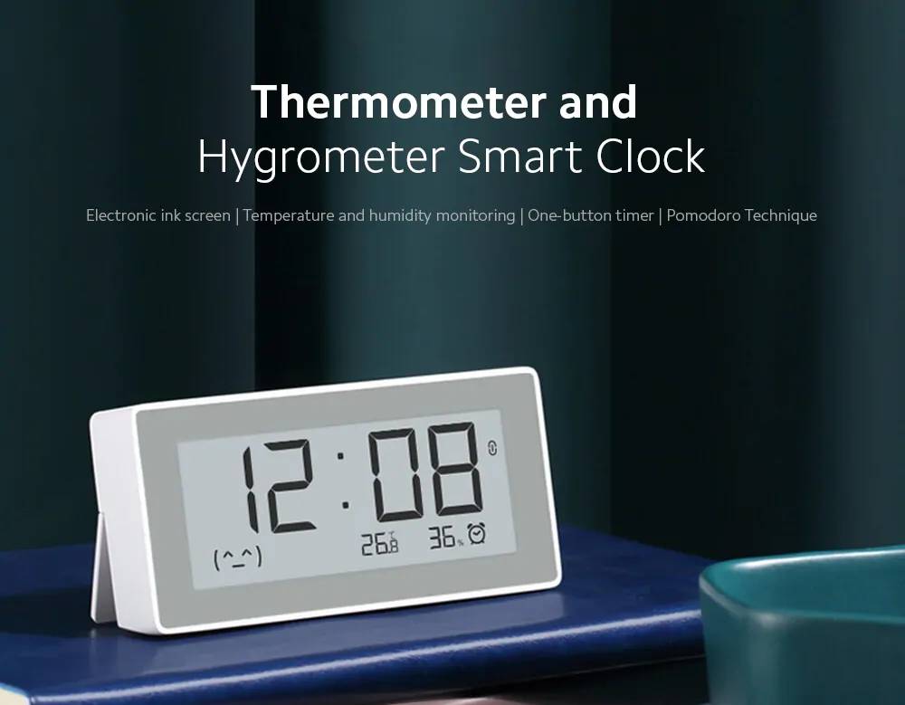 Xiaomi MMC BT4.0 Smart Electric Digital Clock Thermometer Hygrometer Temperature Measuring Tools Control with MI Home App