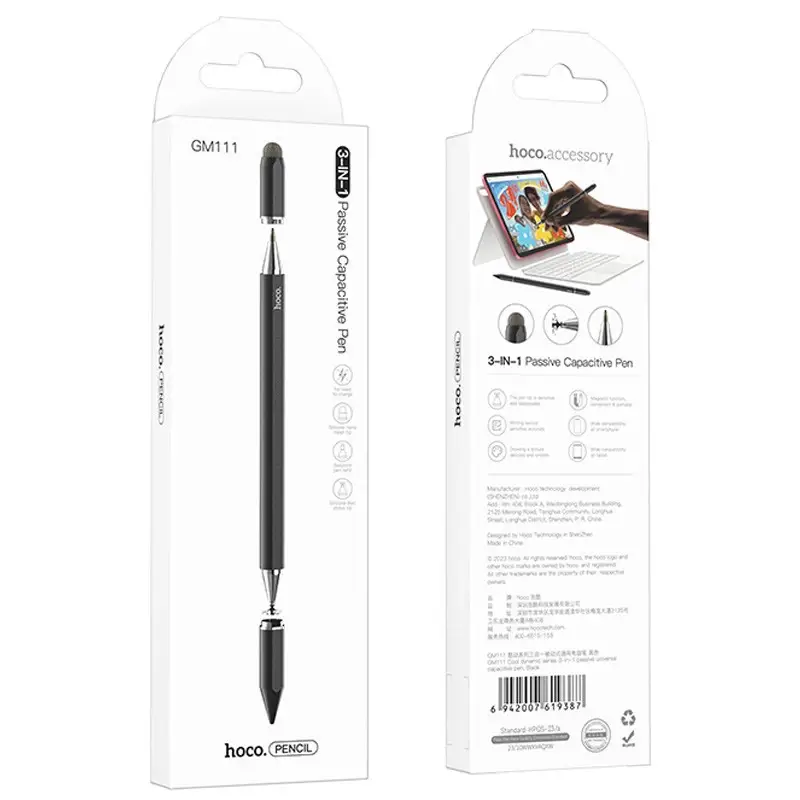 Hoco GM111 Cool Dynamic Series 3-in-1 Universal Capacitive Stylus Pen