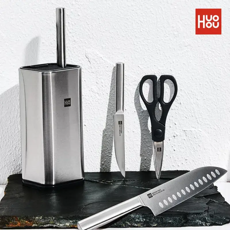 Huohou 5-in-1 Stainless Steel Kitchen Knife Set