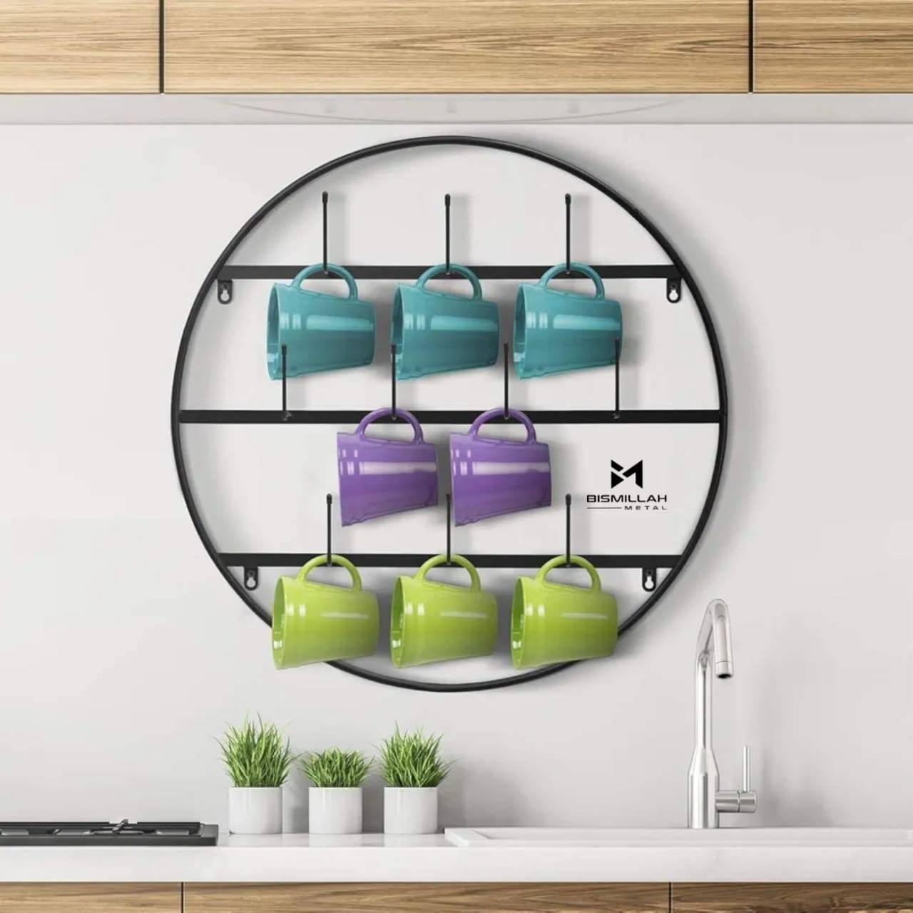 Round Coffee Mug Rack - BM131