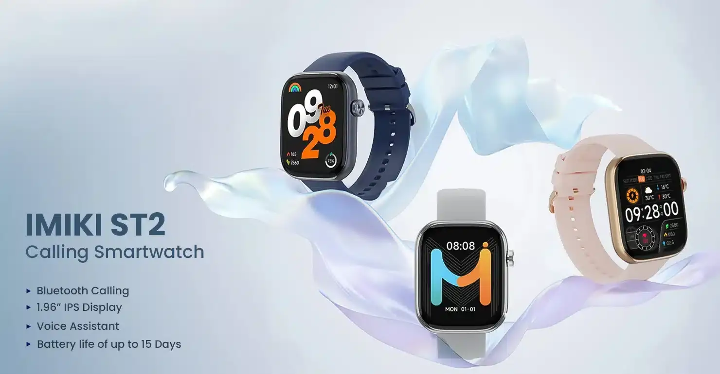 IMIKI ST2 1.96" Bluetooth Calling Smartwatch