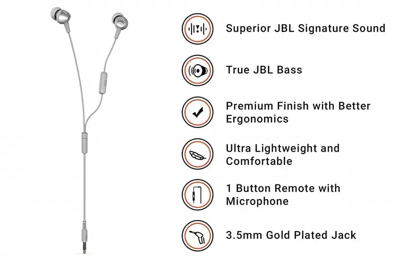 JBL C200Si Wired Earphone