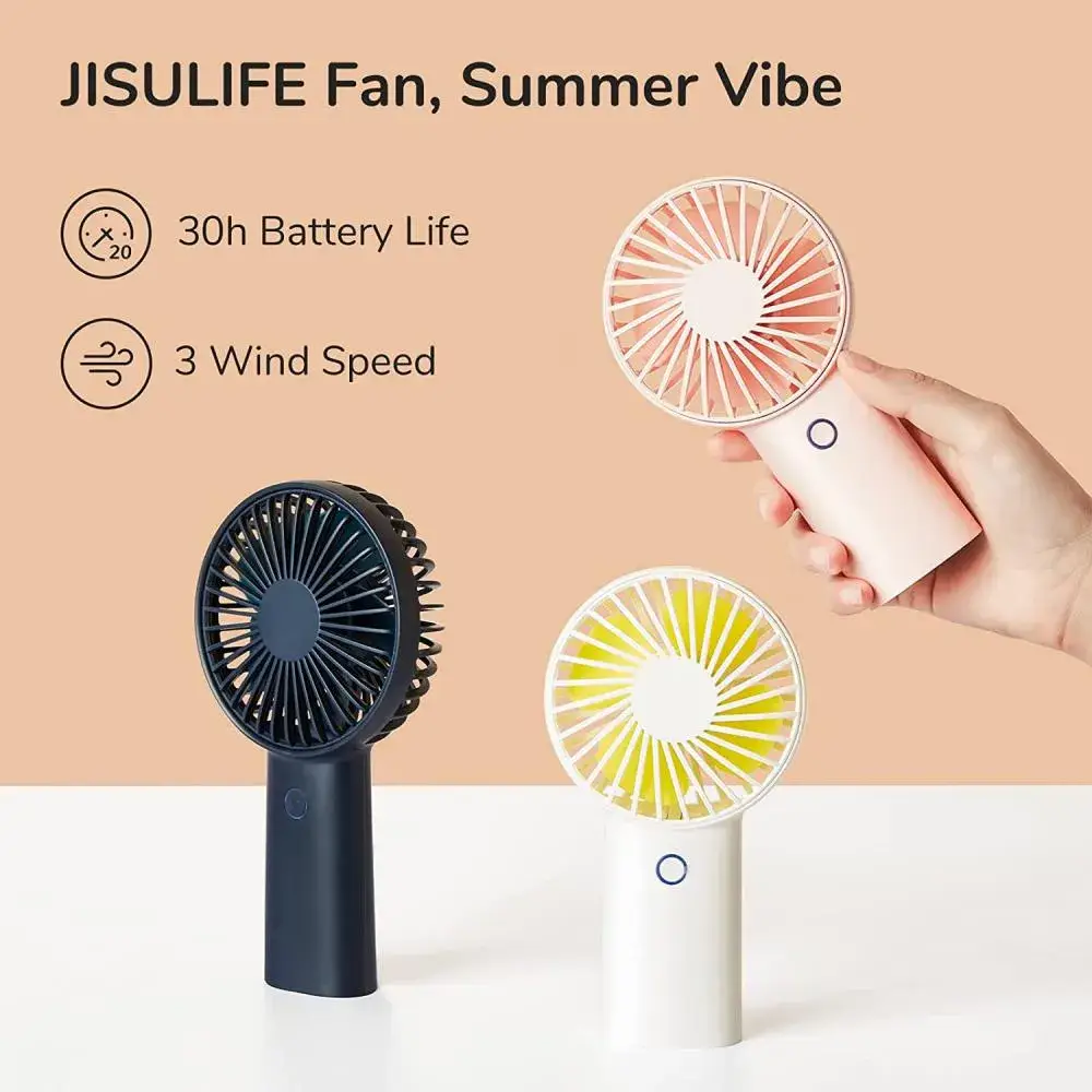 JISULIFE F2D Portable Handheld Fan 6000mAh