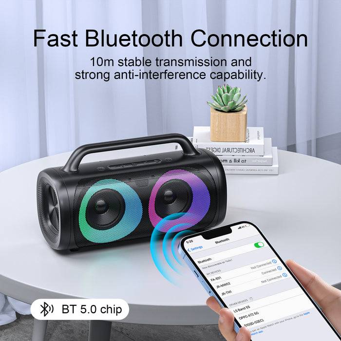 JOYROOM JR-MW02 40W Wireless Bluetooth Speaker with RGB Lights