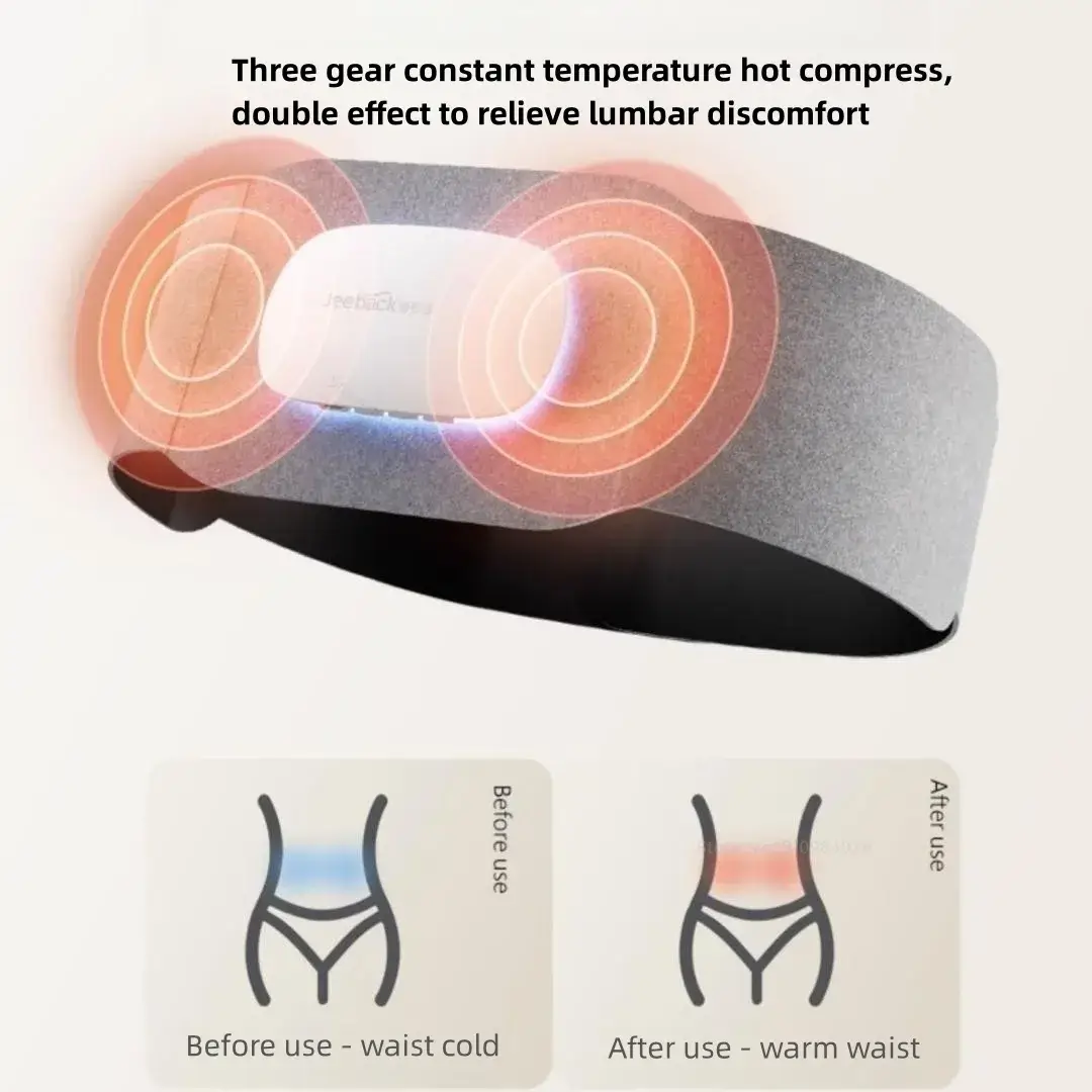 Jeeback G9 Smart Waist Massager Heat Pulse Massage Belt