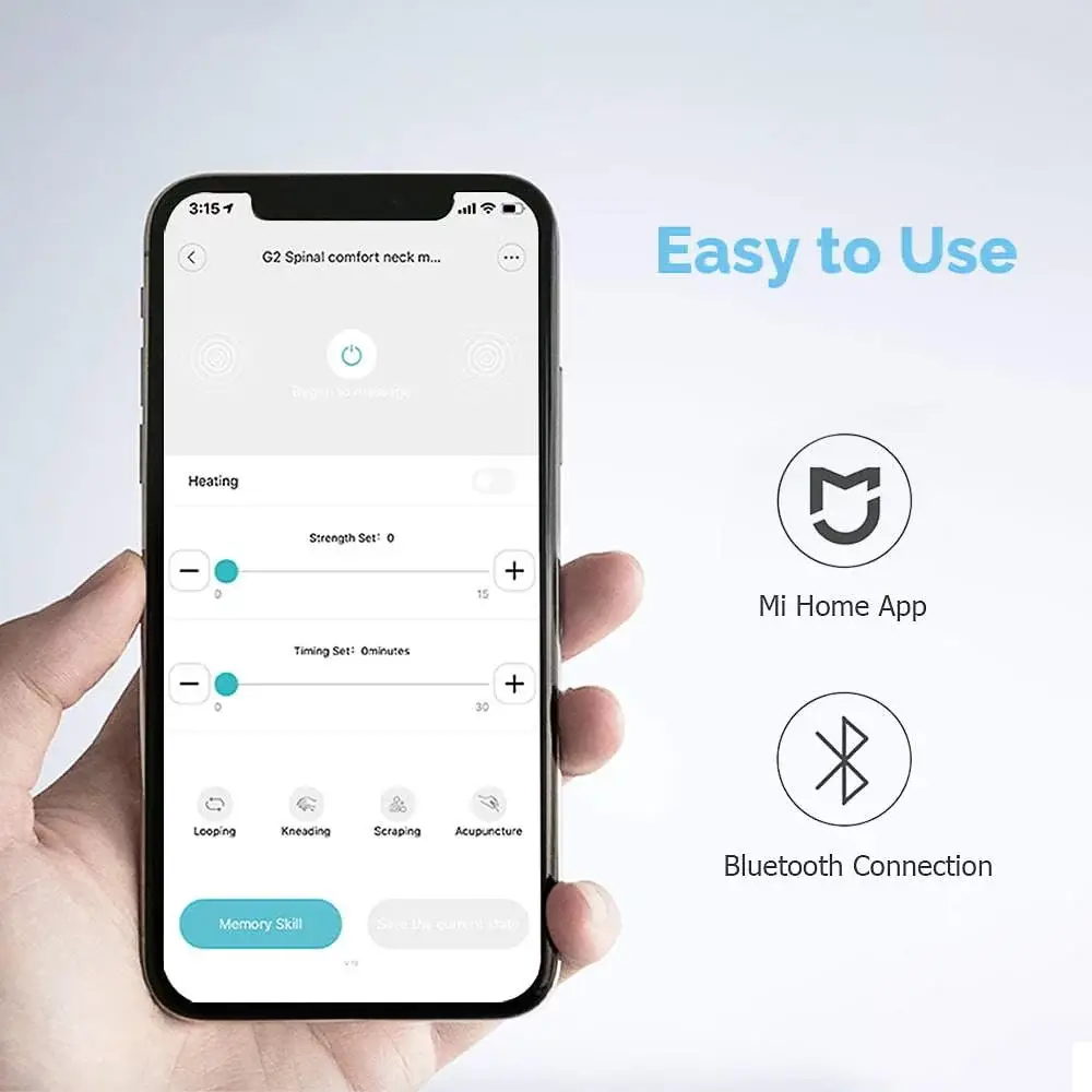 Jeeback Neck Massager G2 Cervical Massager Work with Mi Home App