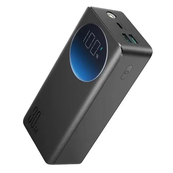 Joyroom JR-PBF03 30000mah Portable Power Bank Digital Display PD 30W Fast Charging Charger with Flashlight