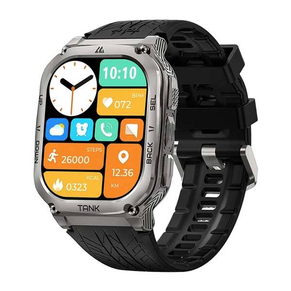 KOSPET Tank M3 Rugged Smartwatch Black & Silver