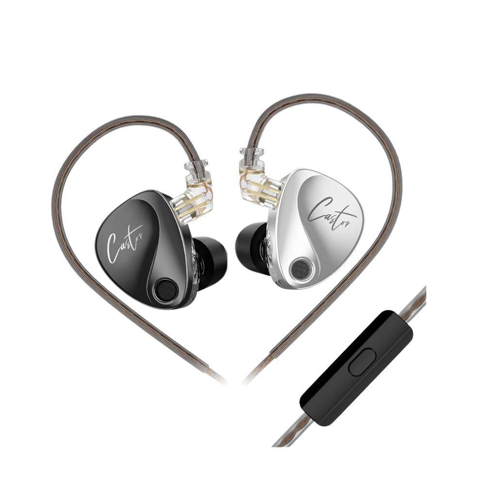 KZ Castor Harman-Tuned Adjustable Dual-Driver In-Ear Monitors (IEM)