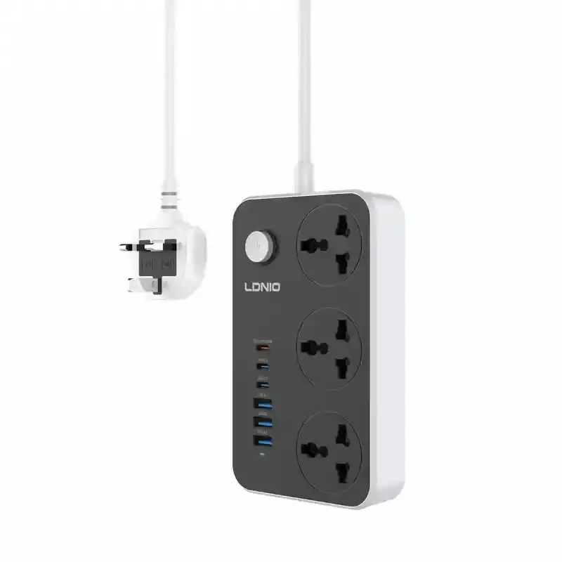 LDNIO SC3604C Power Strip: 6 Fast-Charging USB Ports (20W PD)