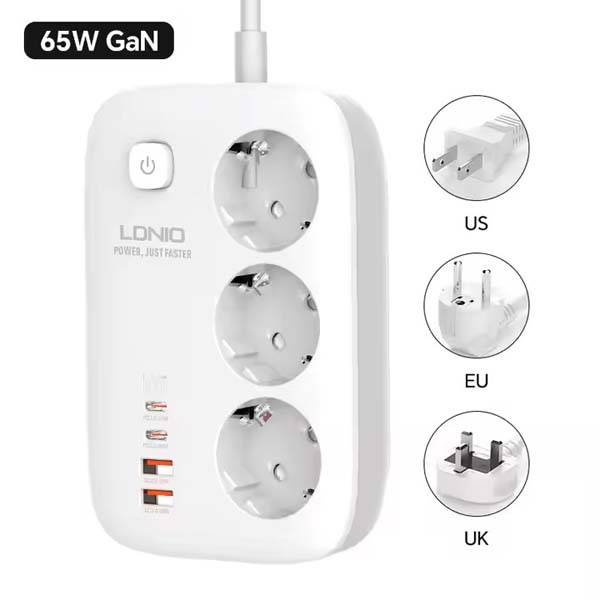 LDNIO SE3436 65W GaN Fast Charging Power Strip