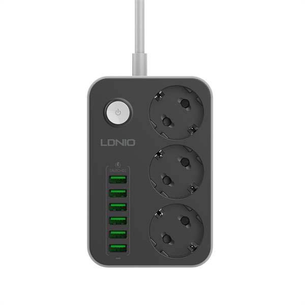 LDNIO SE3631 EU Power Strip with 3 AC Outlets