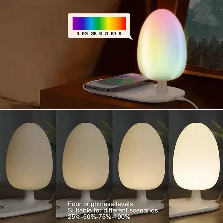 LDNIO Y3 LED Desk Lamp with 15W Fast Wireless Charging Landscape Night Lamp