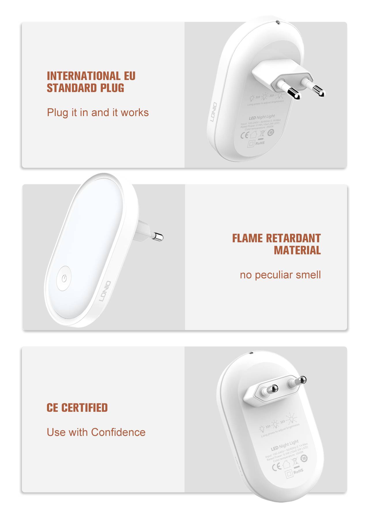 Ldnio Y2 Intelligent Sensor Night Light