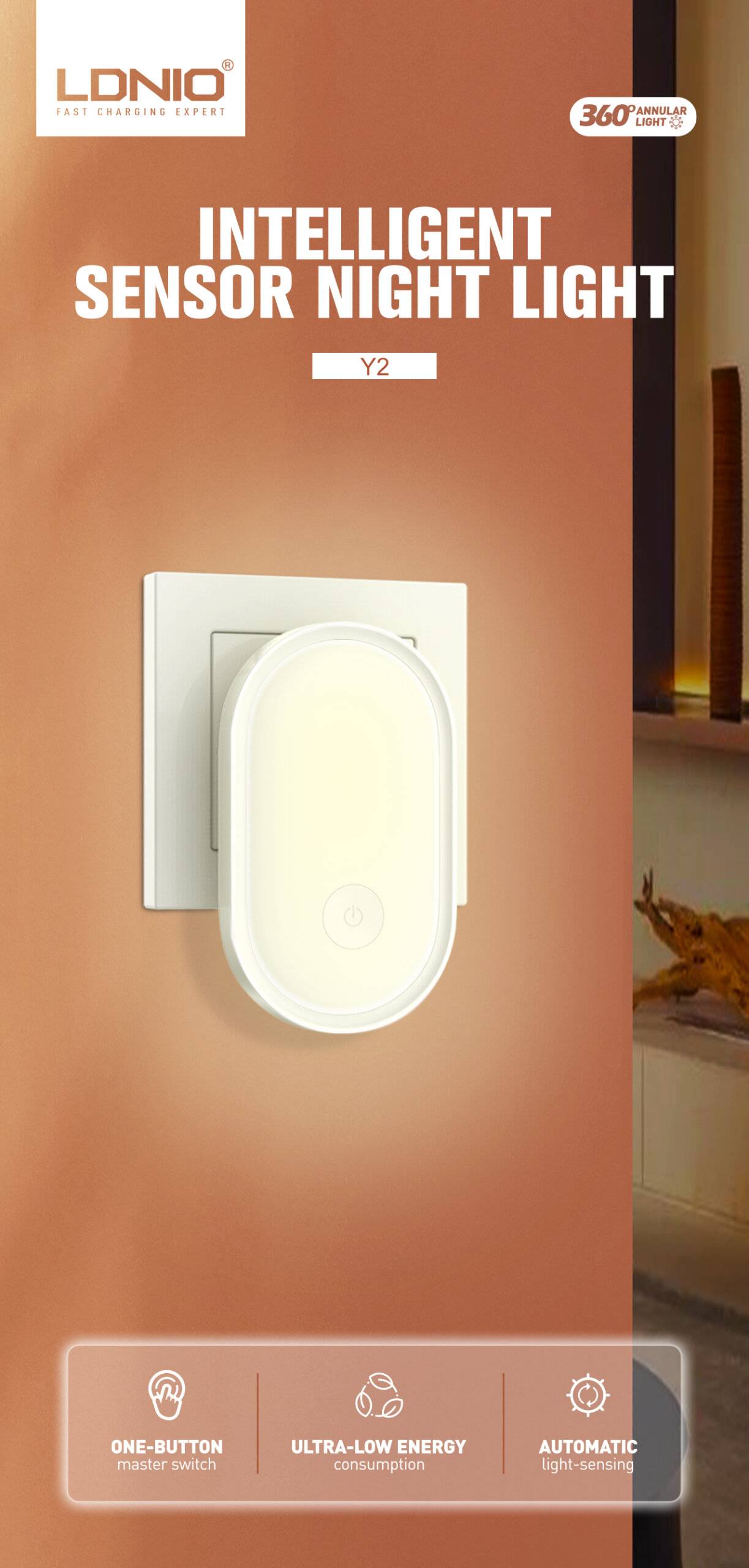 Ldnio Y2 Intelligent Sensor Night Light