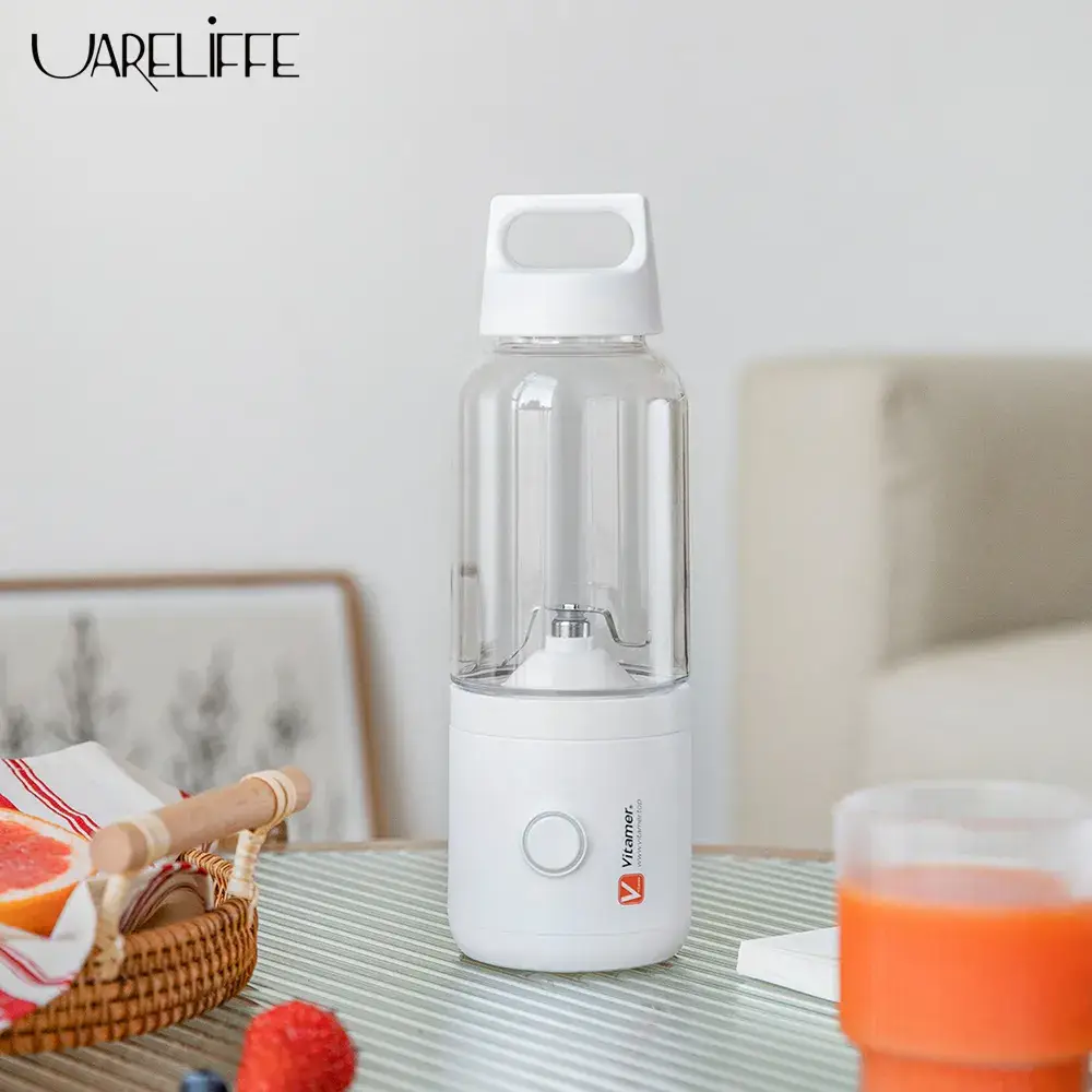 Vitamer 500ml Electric Blender: A Portable and Rechargeable Food Processor with Automatic Juicing Function, Ensuring Fast and Convenient Juice Preparation