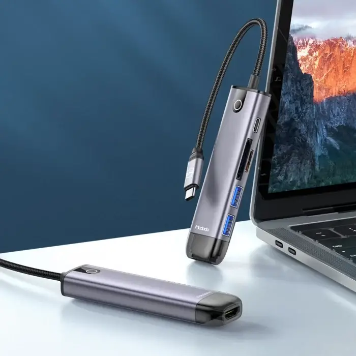 Mcdodo 6 in 1 Multifunctional USB-C Hub Docking Station Adapter