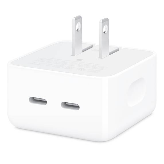 Apple 35W Dual USB-C Port Compact Power Adapter ​​​​​​​