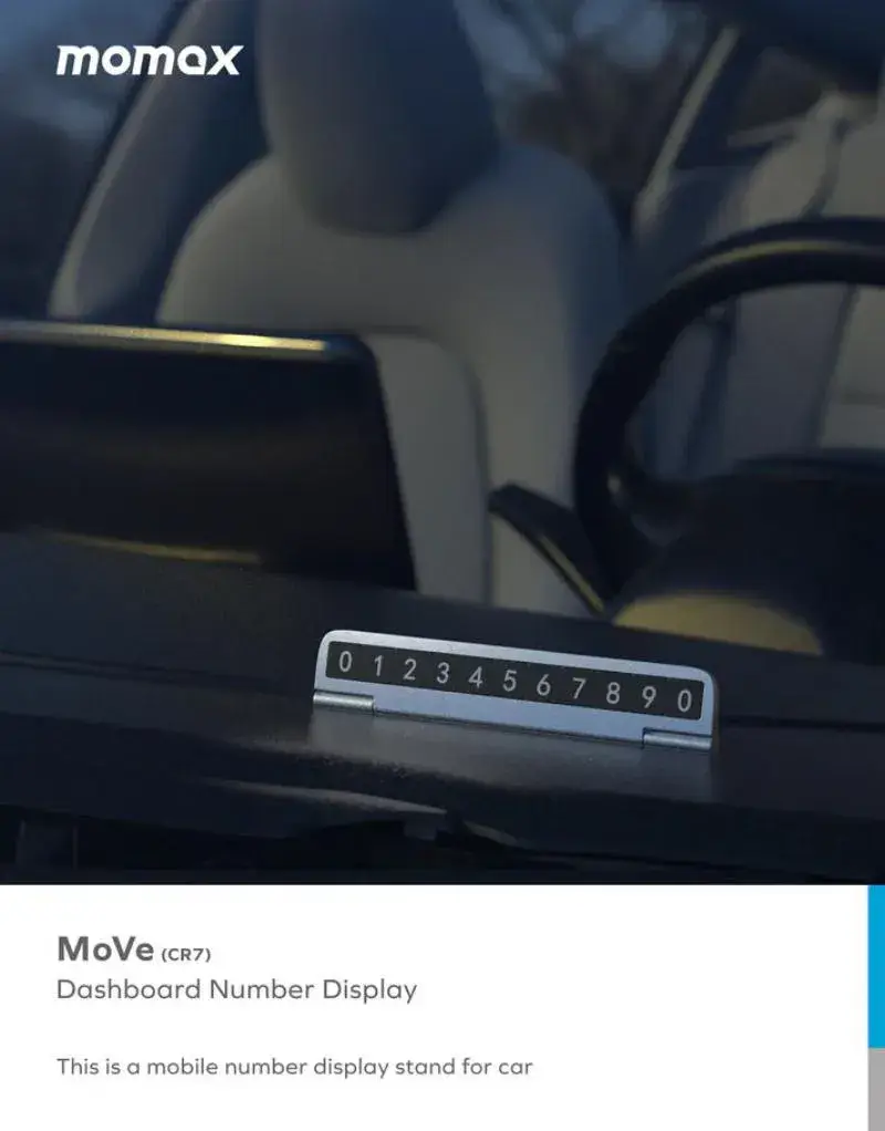 MOMAX CR7s Move Dashboard Number Display